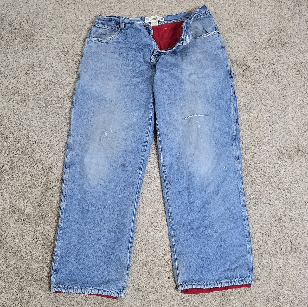 Faded Insulated Carpenter jeans 36W 34L